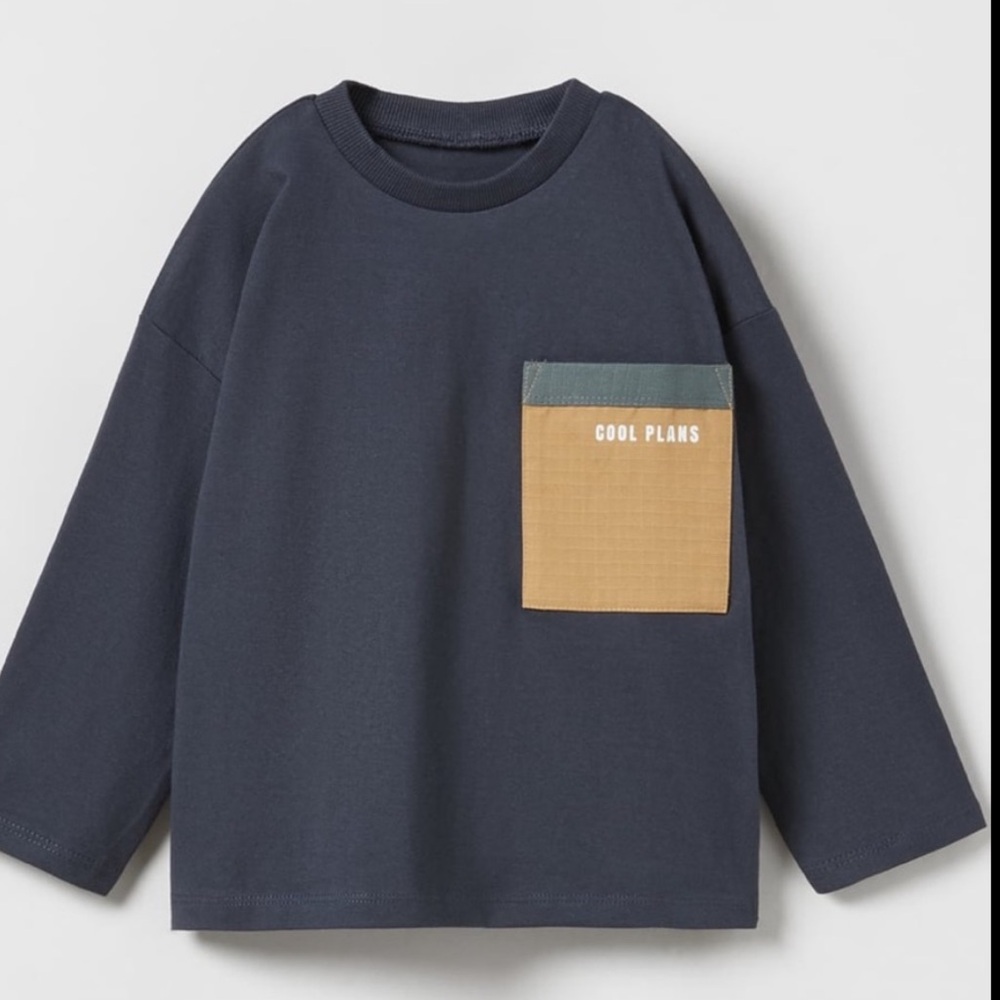 ZARA TODDLER BOY LONG SLEEVE TOP!  SIZE 3-4 YEARS OLD!